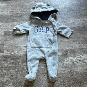 GAP Heather Gray Kids Footie One Piece